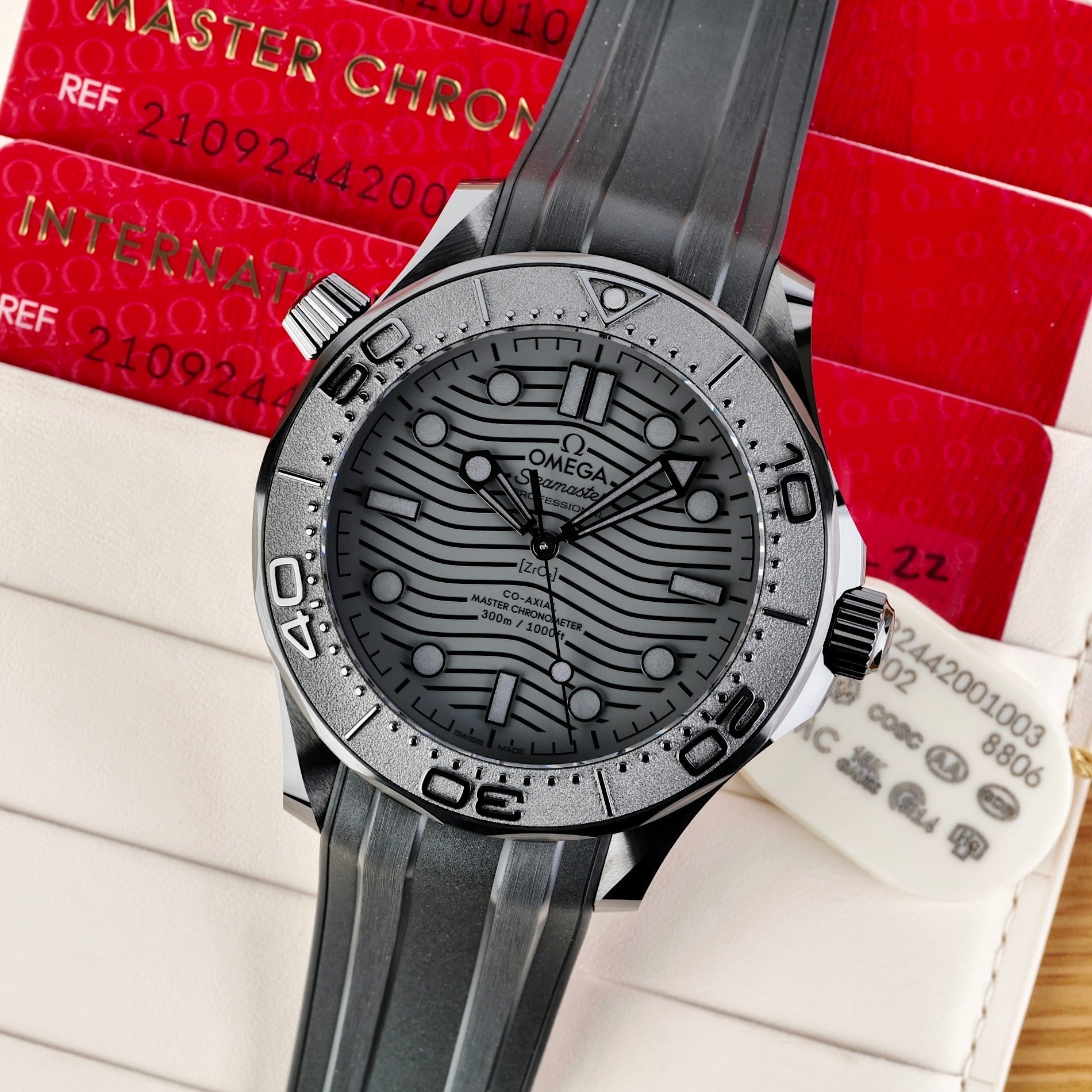 Omega Seamaster Black Black Ceramic Ref 21092442001003, Boxed