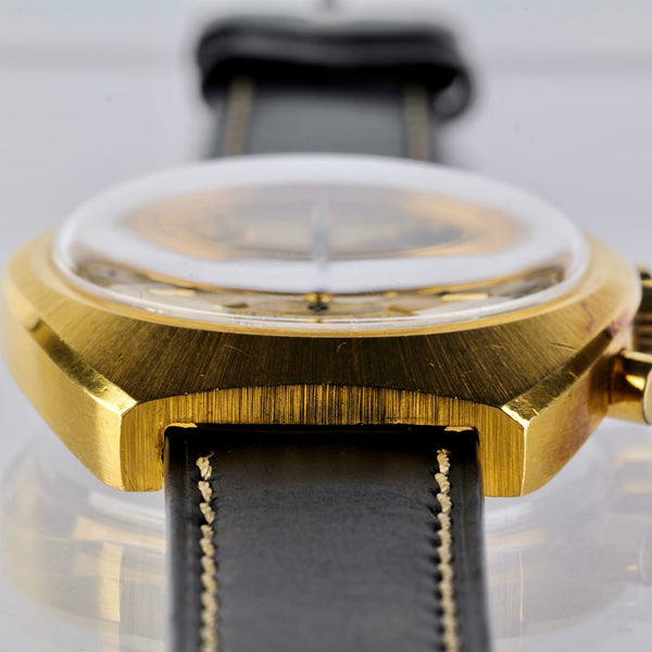 1973 Breitling Tricompax Gold-Plated Chronograph Ref 1451
