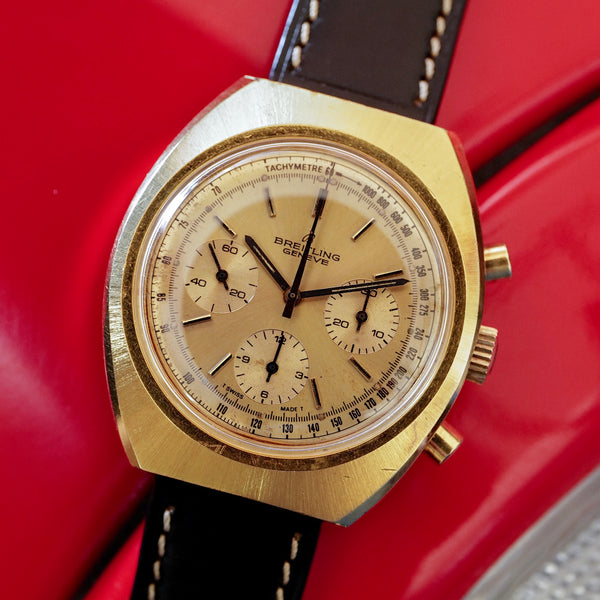 1973 Breitling Tricompax Gold-Plated Chronograph Ref 1451