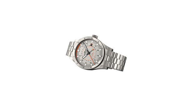 Fortis Flieger F-43 Triple GMT Titanium Orange