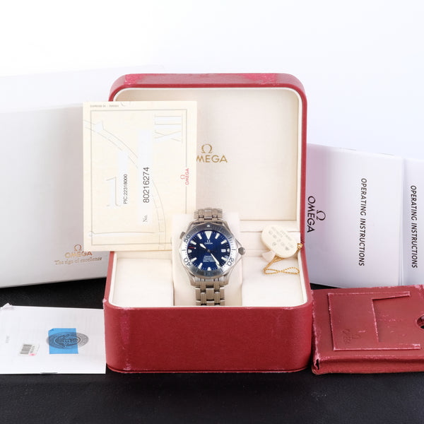 Omega Seamaster 300M Titanium Blue Chronometer Ref 2231.80.00
