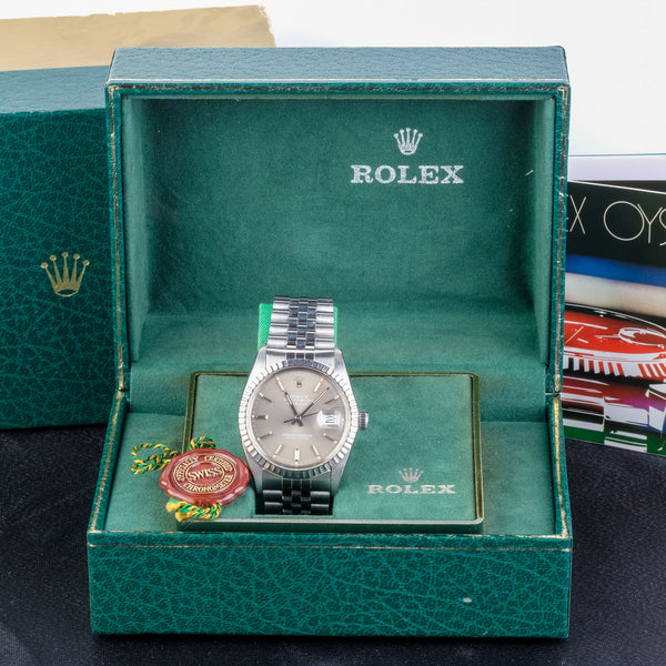 Rolex Datejust Ref 16030 Engine Turned Bezel, Boxed