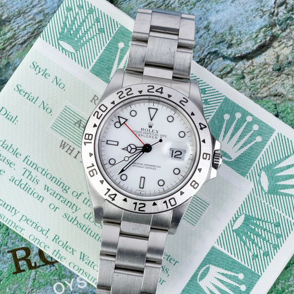 Rolex Explorer II Polar Dial "Swiss Only" Ref 16570, Boxed
