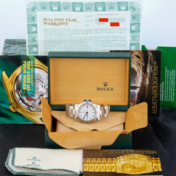Rolex Explorer II Polar Dial "Swiss Only" Ref 16570, Boxed