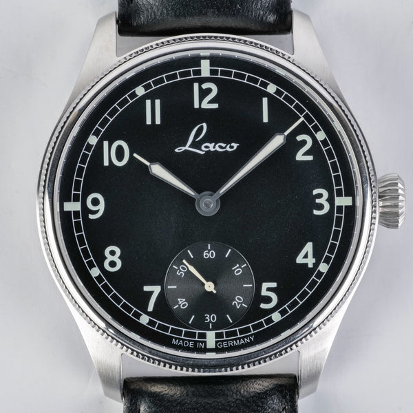 Laco Bremerhaven Manual Wind Navy Watch Ref 862105