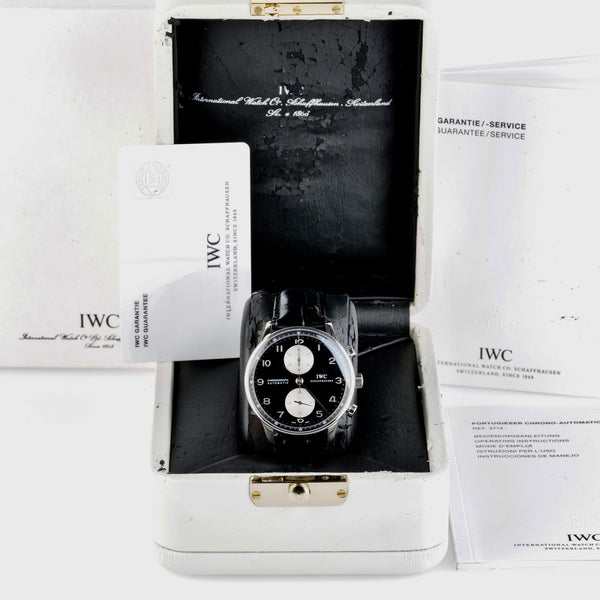 IWC Reverse Panda Portugieser Chrono-Automatic Ref IW3714-04, Boxed