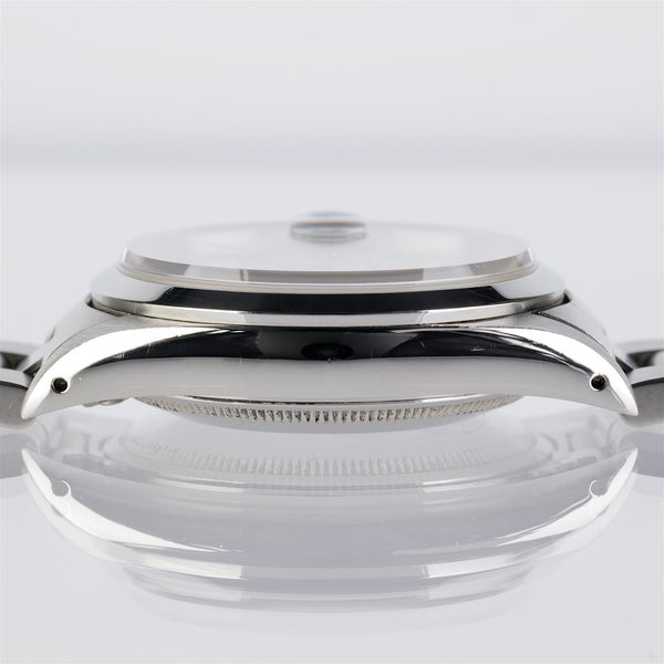 Rolex Oyster Perpetual Date White Arabic Dial Ref 15200