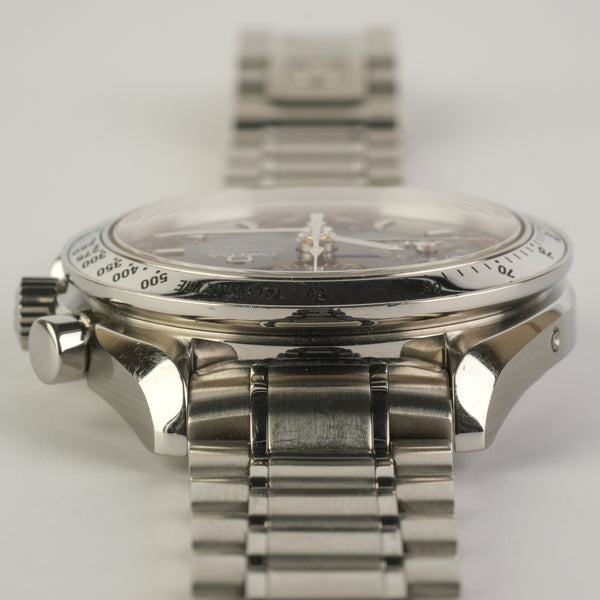 Omega Speedmaster Triple Date Blue Automatic Chronograph Ref 3523.80.00