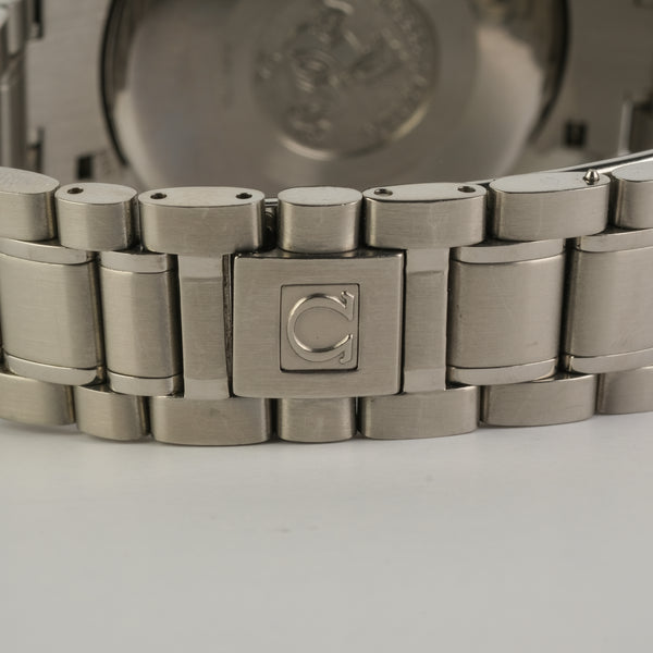 Omega Speedmaster Triple Date Blue Automatic Chronograph Ref 3523.80.00
