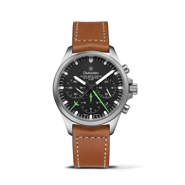 Damasko DC76/2 Chronograph on Black Leather Strap