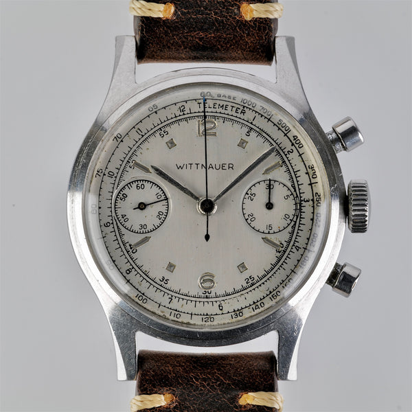 1950s Wittnauer Steel Two-Register Chronograph
